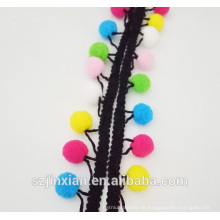 2017 Multi-color pom ball Fringe Trim Children Christmas Decoration